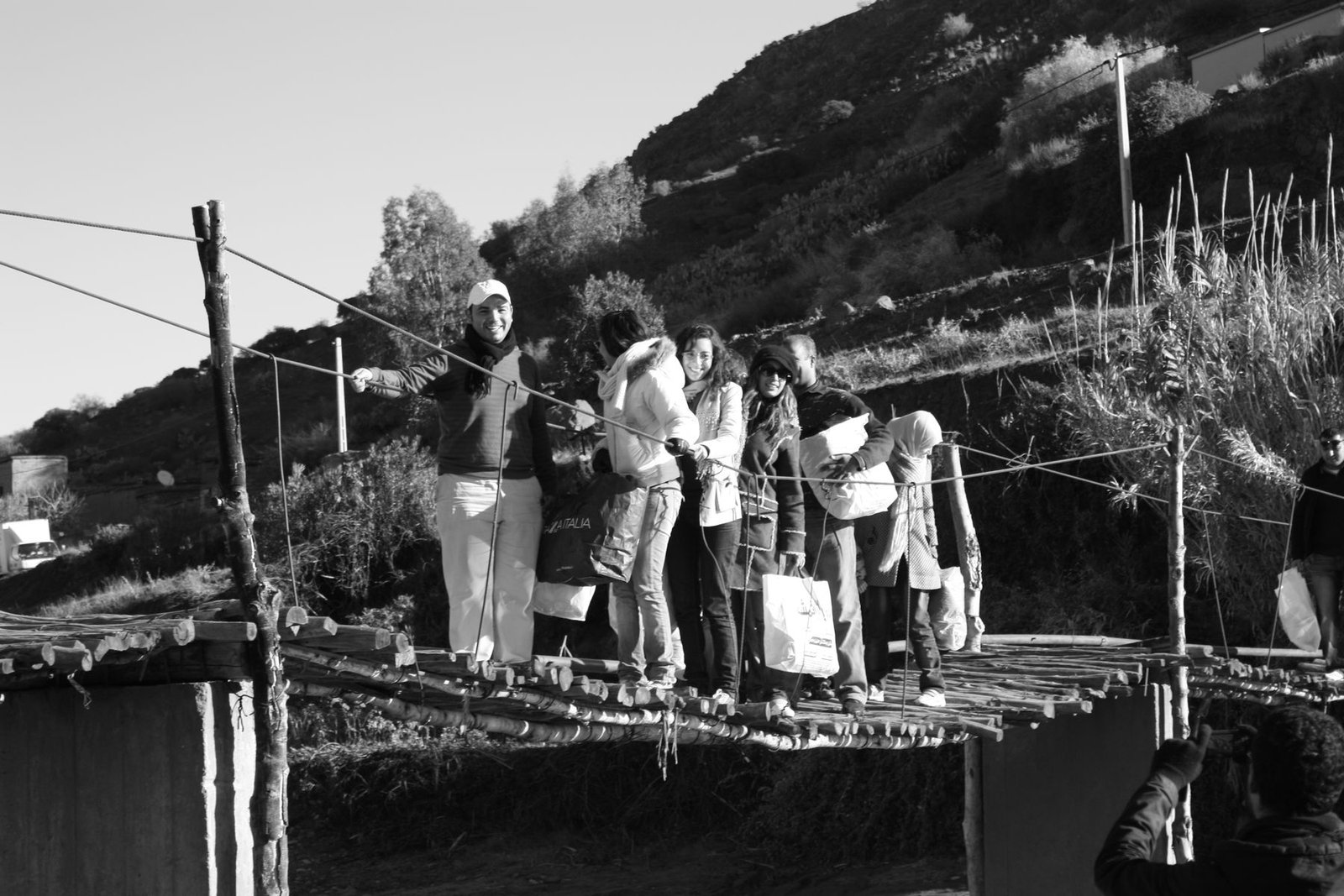 Carrying aid into the High Atlas villages