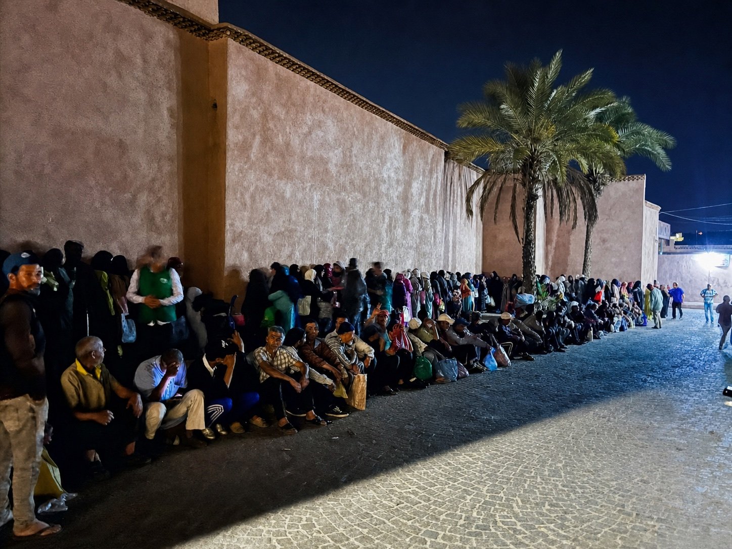 Iftar queue in the old medina